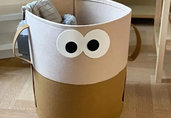 Cute Big Eyes Storage Bucket - Three Colours Available
