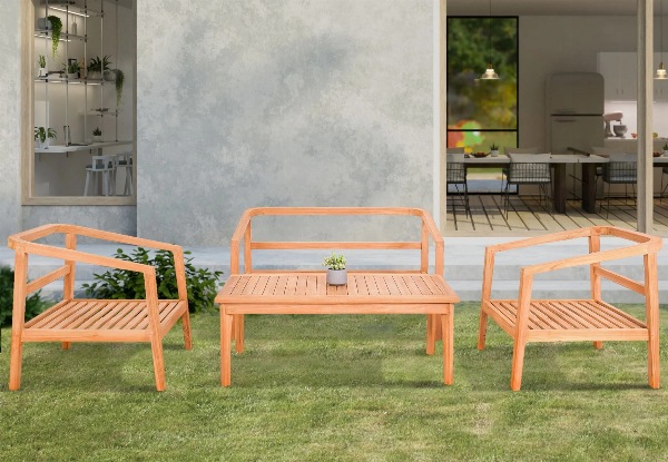 Jason Outdoor Teak Sofa Set