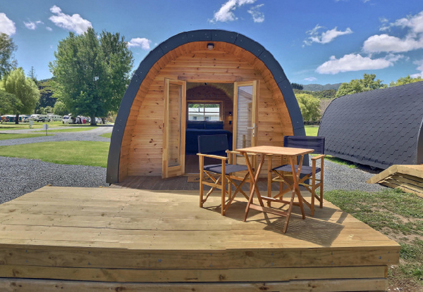 Two-Night Coromandel Beachside Glamping Stay in a Deluxe Pod for Two People incl. Late Checkout