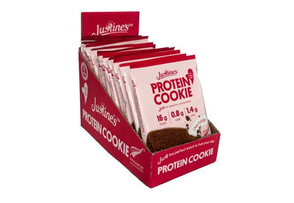 Justine's Protein Cookie Boxes Range - Available in Six Options