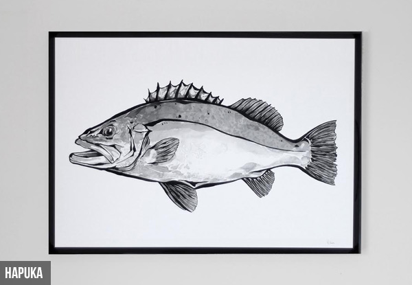 A3 New Zealand Fish Art Prints - Five Options Available with Free Delivery