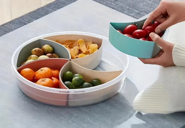 Fruit Snack Serving Tray with Lid