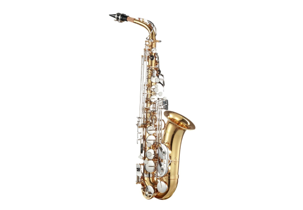 Melodic Alto Saxophone Brass with Mouthpiece, Case, Straps