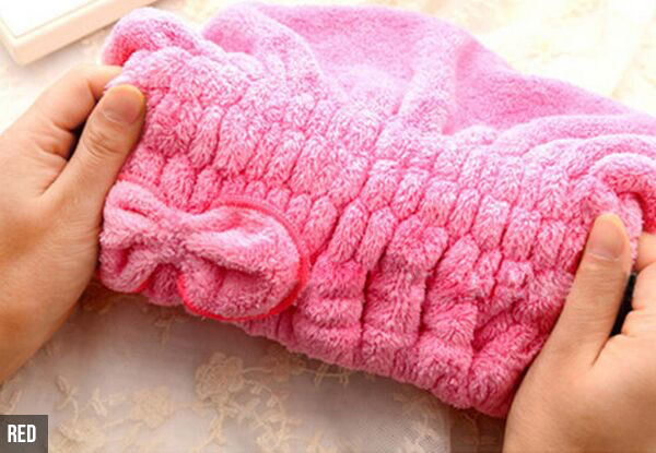 Quick Dry Hair Towel Cap - Four Colours Available with Free Delivery