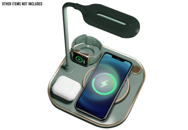 Four-in-One Fast Wireless Charger Desk Lamp - Three Colours Available