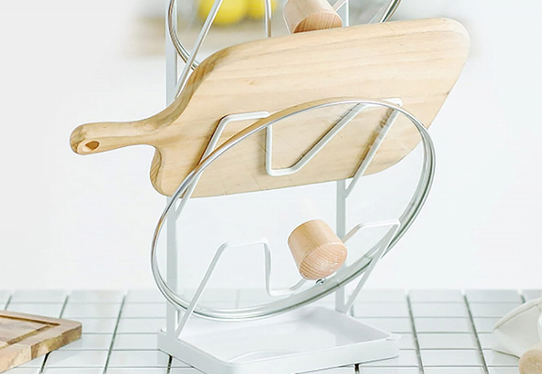 Three-Layer Draining Board Pan Lid Holder