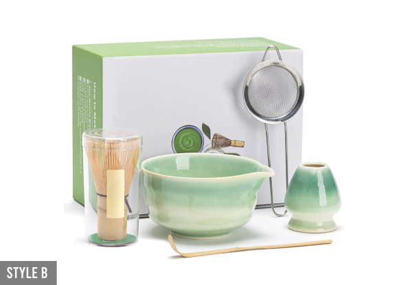 Five-Piece Japanese Matcha Set - Available in Two Styles