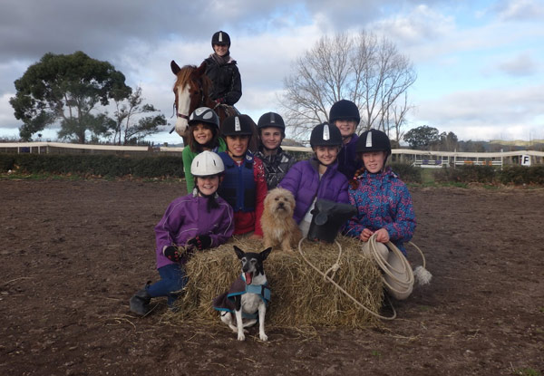 $65 for a Full-Day School Holiday Activity incl. Horse Riding, Pony Grooming, Games & Activities (value up to $99)
