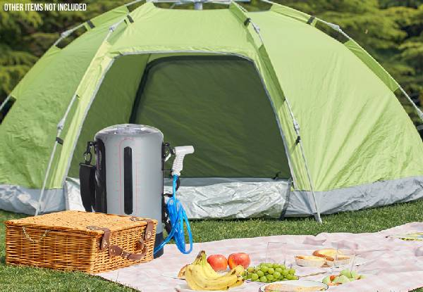 12L Portable Outdoor Camp Solar Shower Bag