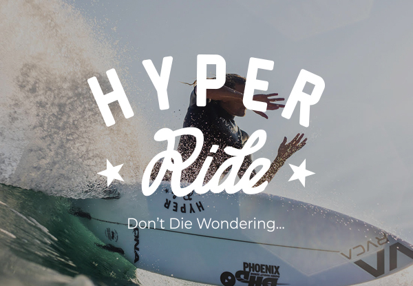$70 for $100 Voucher to Spend Online at Hyper Ride - Choose from a Range of Branded Action Sports Gear incl. Surf, Skate, Snow & More!