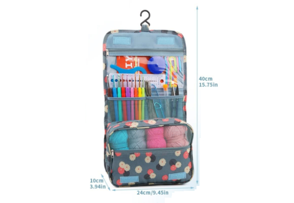 120-Piece Crochet Kit for Beginners Incl. Yarn, TPR Hooks Set & Storage Bag
