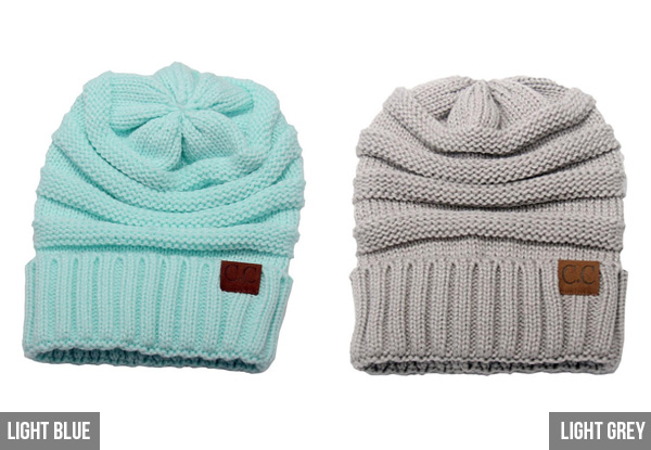 Warm Knitted Beanie - 14 Colours Available