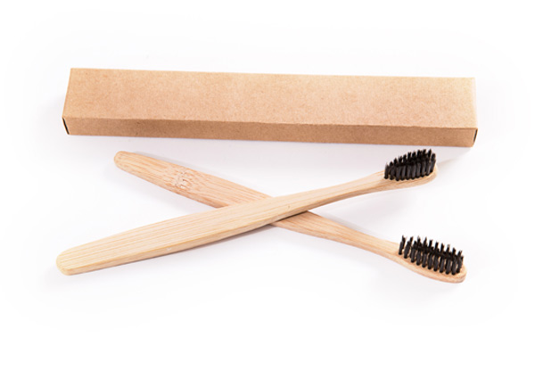 Pack of Four Organic Bamboo Toothbrushes