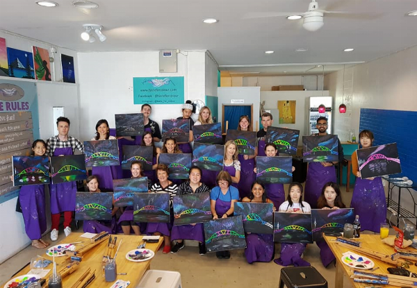 Two-Hour Social Painting Class incl. Drink  Per-Person - Option for up to Ten People