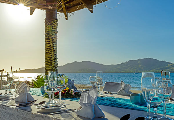 All-Inclusive Wedding Package at  Plantation Island Resort, Fiji for 30 People incl. Four-Nights Accommodation in a Garden Terrace or Studio Garden Bure for the Bride & Groom