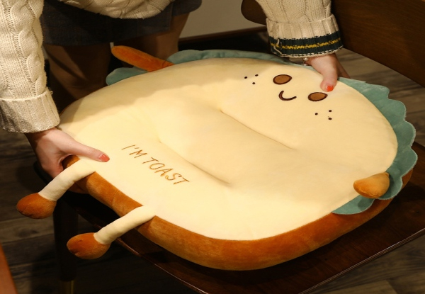 Cute Face Toast Bread Cushion