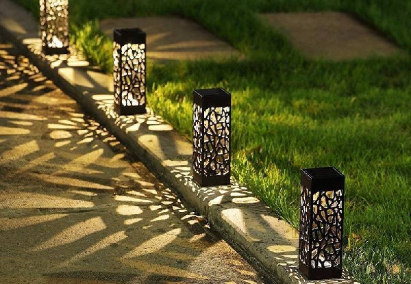 LED Solar Powered Outdoor Light - Six-Pack