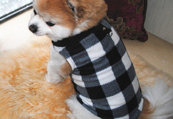 Pet Fleece Vest - Available in Four Colours & Five Sizes