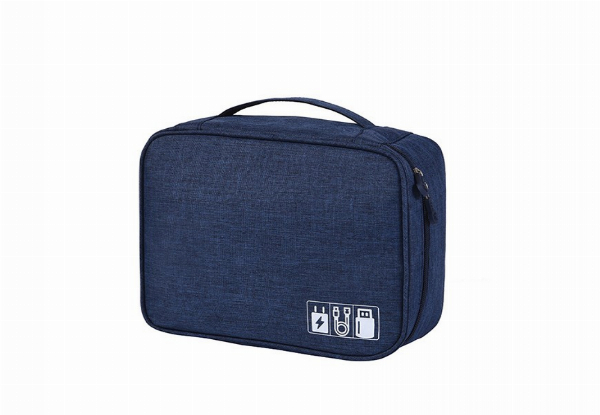 Charging Cable Travel Organiser Bag - Five Colours Available & Option for Two with Free Delivery