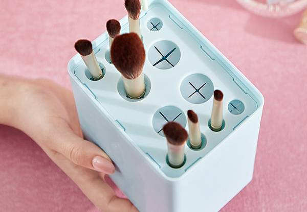 12 Hole Air-Drying Makeup Brush Holders - Three Colours Available & Option for Two-Pack