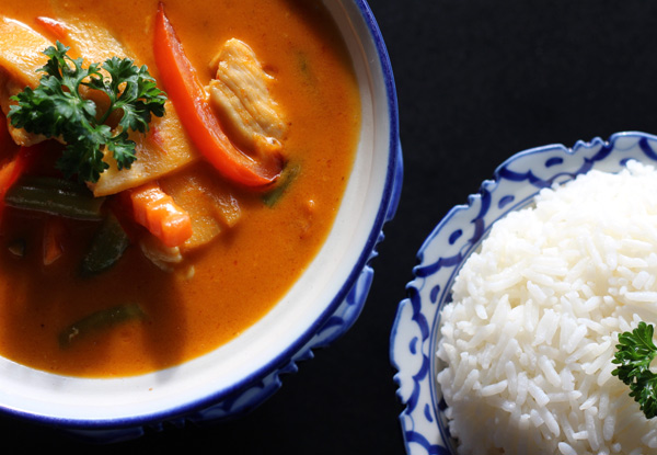 Authentic Thai Dinner For Two People in Herne Bay incl. Any Two Mains & Fragrant Rice