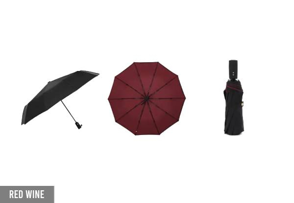 Windproof Double-Layer Automatic Umbrella - Four Colours Available
