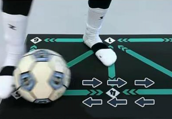 Football Footstep Dribble Training Mat - Option for Two