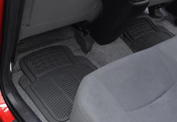 Five-Piece Heavy Duty Rubber Car Floor Mat Set