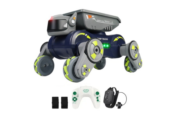 RC Gesture Sensing Robot Dog Toy with Spray Lights & Music - Two Colours Available