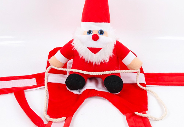 Santa Riding Dog Costume - Five Sizes Available