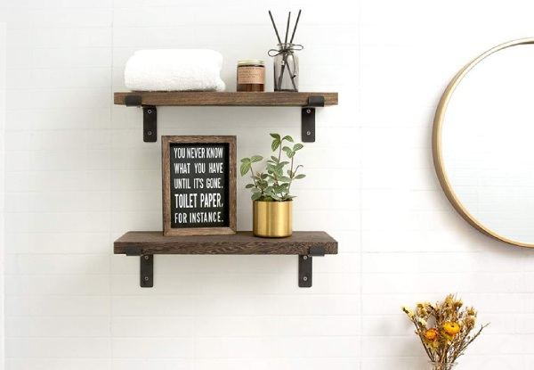 Two-Piece Wall Floating Shelves