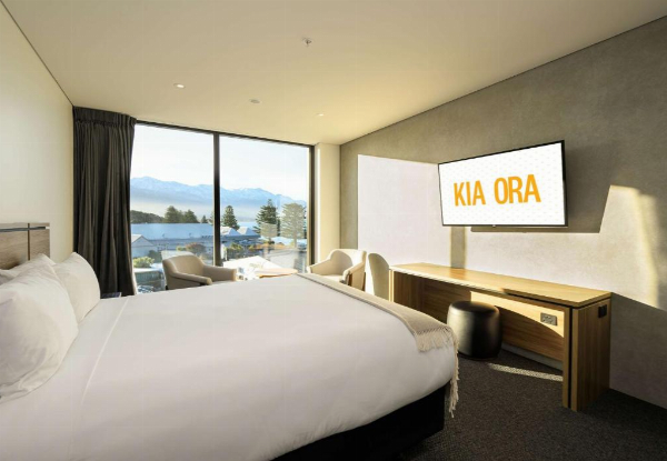 Luxury 5-Star Stay for 2 at Sudima Kaikoura incl. Buffet Breakfast at Hiku Restaurant, $25 Hotel Credit Per Day, Late Checkout, Parking, Access to the Heated Pool & Fitness Centre - Deluxe King, Deluxe Twin or upgrade to Ocean Views