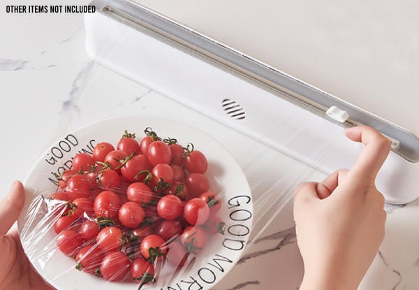 Food Wrap Dispenser with Magnet & Suction Cup