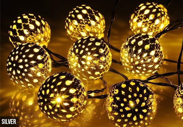 Moroccan Ball String Lights - Two Colours Available