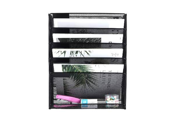 Six-Tier Mesh File Organiser