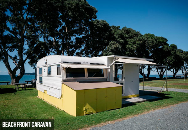 From $99 for a Stay on the Matakana Coast in a Cabin or Caravan – Options for Two or Four People