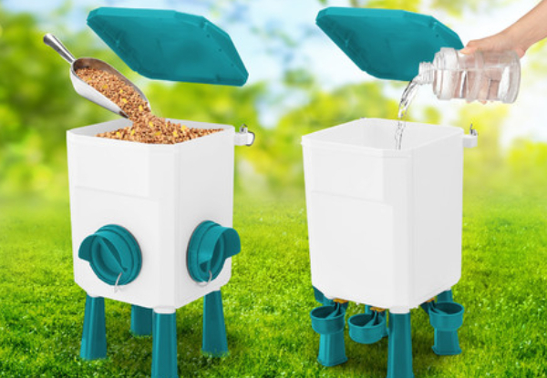 Petscene Automatic 8kg & 7L Chicken Feeder Waterer Set - Two Colours Available