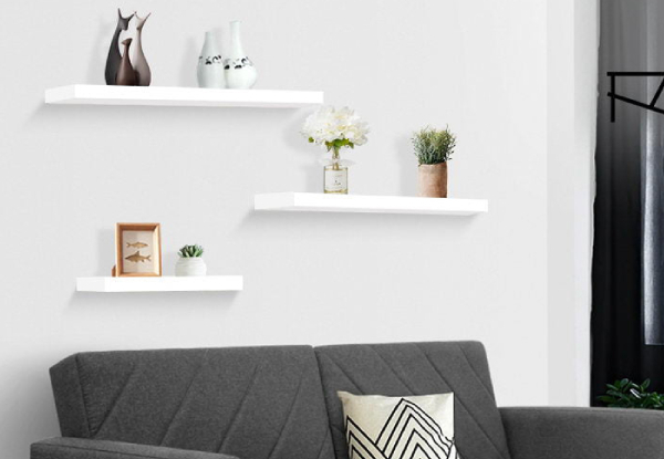 Three-Piece Artiss Floating Wall Shelves