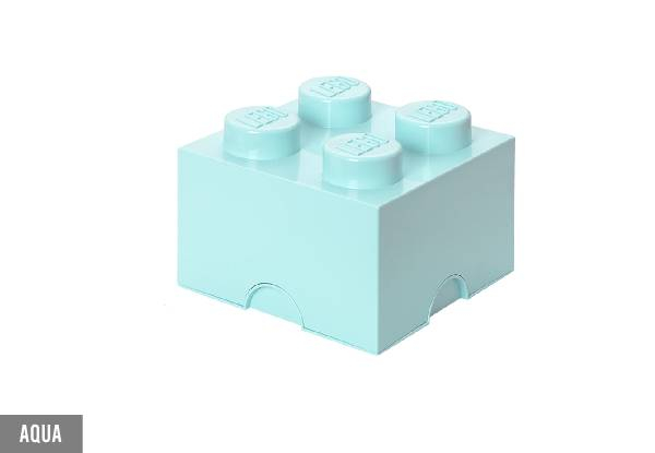 Lego Four-Knob Brick Storage - Available in Eight Colours - Elsewhere Pricing $69.99