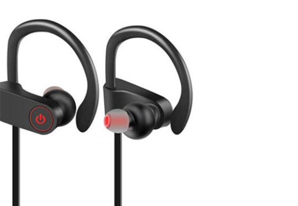 Noise-Cancelling Waterproof Bluetooth Earphones - Two Colours Available with Free Metro Delivery