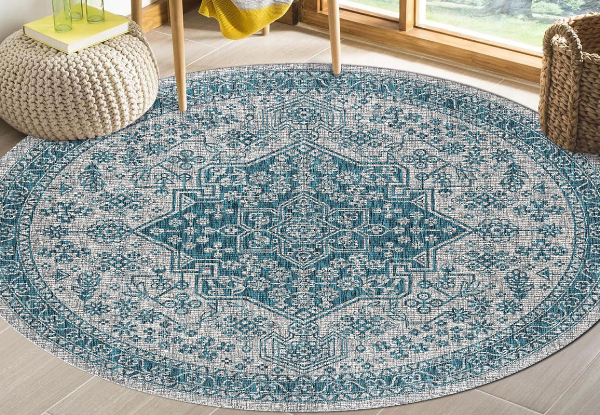 Vintage Circle Area Rug - Available in Four Styles & Three Sizes