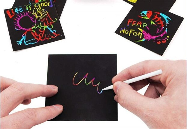 Two-Pack of Rainbow Drawing Mini Notes