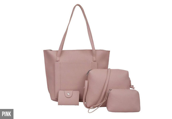 Four-Piece Hand Bag Set - Five Colours Available with Free Delivery