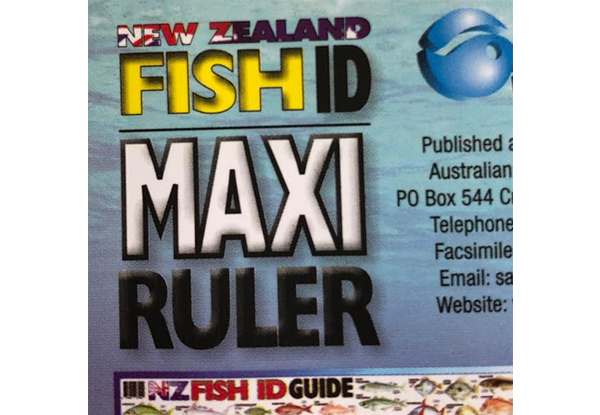 Two-Pack of New Zealand Fish ID Maxi Rulers - Option for Four-Pack