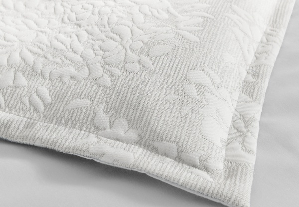 Chloe Jersey Jacquard Quilt Cover Set - Available in Three Sizes & Option for Pillowcase