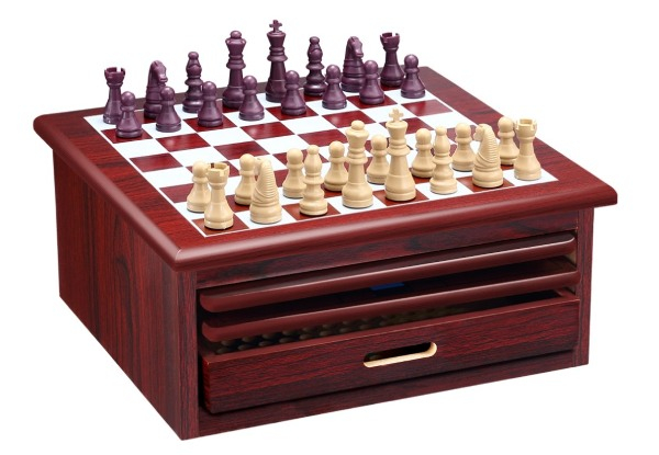 15-in-1 Wooden Chess Board Game Set