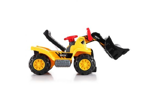 Kids Ride-On Toy Bulldozer incl. Toy Safety Helmet