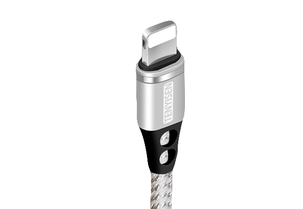 One-Metre Fast Charge USB Cable Compatible with iPhone - Five Colours Available