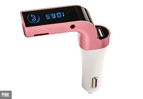 FM Transmitter USB MP3 Player Charger Modulator Radio Handsfree Car Kit - Four Colours Available