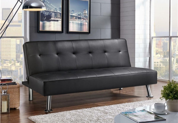 Convertible Futon Sofa Bed - Two Colours Available